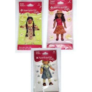American Girl Crafts Bubble Stickers Kaya Kit JLY Gardening 2010 3 Packs New